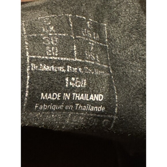 Doc Martens 1460 8 Eyelet Dark Sea Green Teal Leather Combat Boots Men 6 Women 7 - Picture 9 of 10